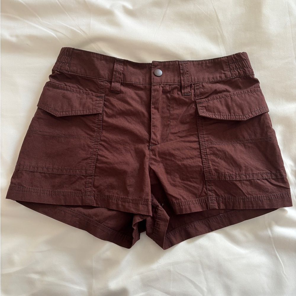 Divided Chocolate Brown Women's Cargo Shorts